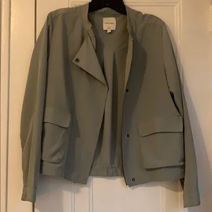 Moss green bomber jacket